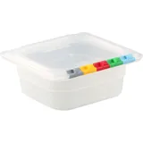 Гастроемкость GN 1/6 без крышки полипроп. 1л ,H=65,L=176,B=162мм прозр.