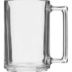 Mug “Fitness” glass 320ml ,H=11.3cm clear.