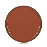 Тарелка «Карактэр» с высоким бортом керамика D=260,H=22мм красный,коричнев.