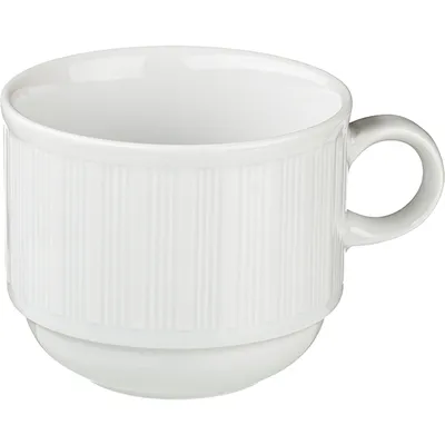 Чашка чайная «Эвита» фарфор 250мл D=85,H=70,L=105,B=85мм белый, изображение 2
