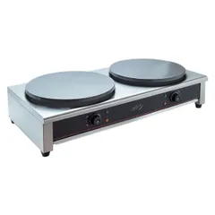 Блинница CP-CM400 сталь нерж.,чугун D=40,H=22,L=90,B=48см 6Квт серебрист.,черный