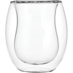 Glass for hot drinks “Prootel” double walls thermost glass 250ml D=8cm