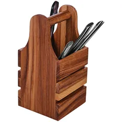 Подставка для набора для специй дуб ,H=20,L=10,B=10см коричнев., изображение 2