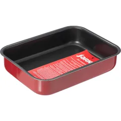 Противень алюмин.,антиприг.покр. ,H=53,L=270,B=197мм красный,черный, изображение 4