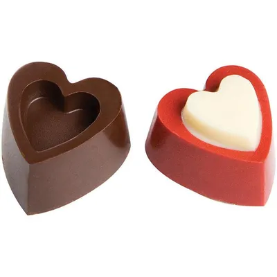 Форма для шоколада «Сердце»[24шт] пластик ,H=20,L=275/30,B=28мм, изображение 2