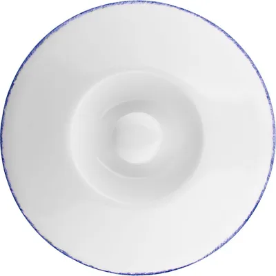 Крышка для чашки бульонной «Блю дэппл» арт.1710 0828 фарфор D=13см белый,синий, изображение 3