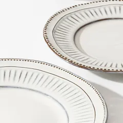 Тарелка «Стили» мелкая фарфор D=27см белый, изображение 3