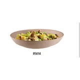 Салатник «Нэро» пластик 0,8мл D=225,H=45,L=22,5,B=22,5мм бежев.