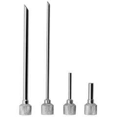 Needle nozzle d/sif.d/drain. 4pcs steel,plastic ,L=23.8,B=12.7cm metallic,white