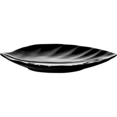 Блюдо «Кунстверк» лист фарфор ,H=16,L=201,B=146мм черный, изображение 2