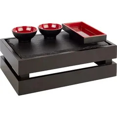 Ящик для подачи дерево ,H=10,5,L=29,B=18,5см черный, изображение 2