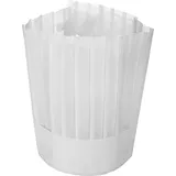 Колпак поварской одноразовый[5шт] мат.нетканый ,H=30,L=29,B=31см белый