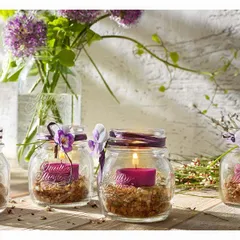 Банка «Кватро Стаджони» круглая без крышки стекло 250мл D=65/80,H=93мм прозр., изображение 2