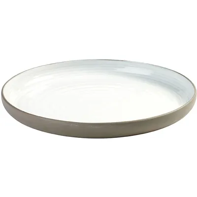 Тарелка «Даск» керамика D=268,H=30мм белый,серый, изображение 2