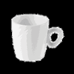 Чашка кофейная «Органикс» фарфор 85мл D=60,H=63,L=83мм белый