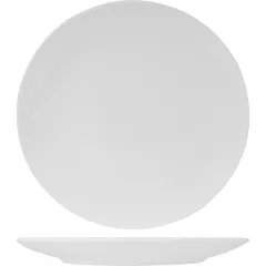 Тарелка «Кунстверк» мелкая без борта фарфор D=260,H=27мм белый