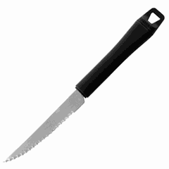 Knife for steak/vegetables  steel , L=215/90, B=17mm  black