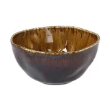 Салатник «Риф Ойстер» фарфор D=14,H=7см янтарн.,синий