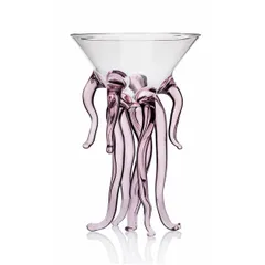 Бокал для коктейлей «Медуза» стекло 200мл D=11,H=20см прозр.,розов., Цвет второй: Розовый