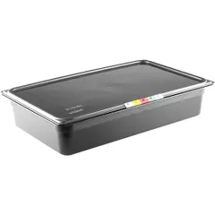 Gastronorm container (1/1) without lid  polyprop.  12.6 l , H=10, L=53, B=32.5 cm  black