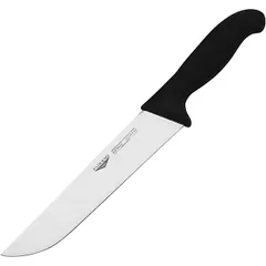 Knife for cutting meat  stainless steel  L=22 cm  black, metal.