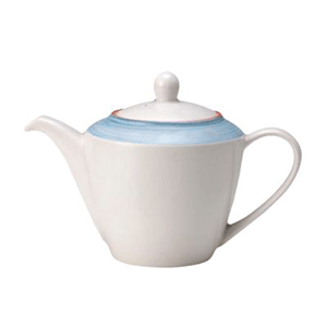Чайник заварочный «Рио Блю» фарфор 0,6л белый,синий, Объем по данным поставщика (мл): 600