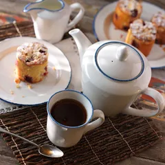 Кофейник «Блю Дэппл» фарфор 0,85л белый,синий, изображение 3