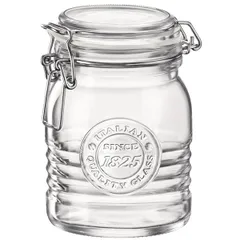 Банка «Оффисина 1825» круглая с крышкой стекло 0,5л D=97,H=123мм прозр., изображение 2
