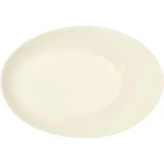 Dish “Silhouette” oval  porcelain , L=32cm  ivory