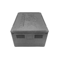 Термоконтейнер «Нормал» до 50 кг полипроп. 109л ,H=39,L=80,B=60см черный, изображение 3