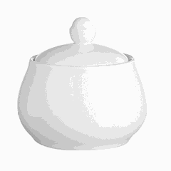 Sugar bowl “Embassy white”  porcelain  white