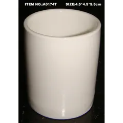 Cup for toothpicks “Kunstwerk”  porcelain  D=45, H=55mm  white