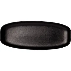 Блюдо «Клаб» прямоугольное керамика ,H=29,L=360,B=150мм черный