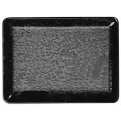 Блюдо «Нанокрем Блэк» прямоугольное фарфор ,H=23,L=300,B=220мм черный