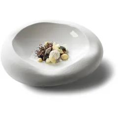 Serving dish porcelain 125ml D=20cm white