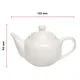 Чайник заварочный «Кунстверк» фарфор 250мл D=63,H=90,L=155мм белый, Цвет: Белый, изображение 4