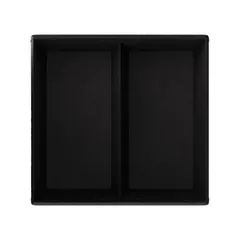 Контейнер бумажный OneClick 2 секции картон 1,2л ,H=55,L=190,B=200мм черный, изображение 2