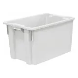 Ящик для продуктов сплошной (от -30 до +60°C) полиэтилен 63л ,H=35,L=60,B=40см белый