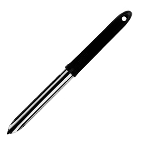 Нож для декорации сталь,пластик ,L=230,B=18мм черный,металлич.