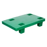 Паллет сплошной на ножках полипроп. ,H=13,L=60,B=40см зелен.