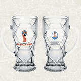 Кружка для пива «Лига ФИФА» стекло 0,69л D=95,H=190,L=134мм прозр.,красный