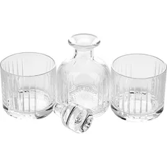 Штоф с крышкой составной из 3-х частей стекло ,H=33,5см прозр., изображение 3