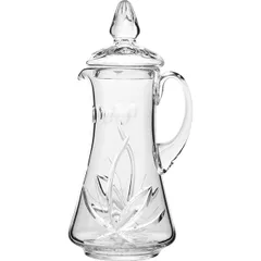 Jug “Flower” with lid crystal 1.5l