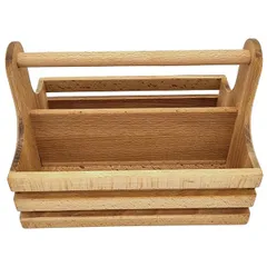 Подставка для мельниц для специй бук ,H=18,L=24,5,B=16,5см св. дерево, изображение 2