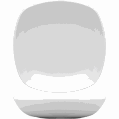 Тарелка глубокая «Санрайз» квадратная фарфор 400мл ,L=20,5,B=20,5см белый