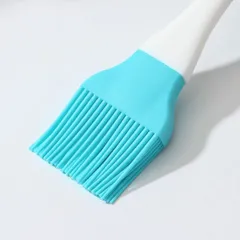 Кисть кондитерская (до +200 °C) пластик,силикон ,H=15,L=220,B=40мм голуб.,белый, изображение 3