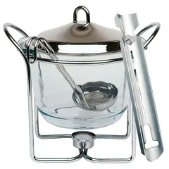 Heated food warmer chrome,metal 4l D=23,H=26cm metal.