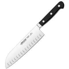 Нож поварской «Классика» сталь нерж.,полиоксиметилен ,L=305/180,B=44мм черный,металлич.
