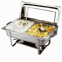 Мармит с 2-мя емкостями сталь нерж. 4л ,H=30,L=59,5,B=35см металлич.