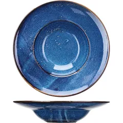 Plate for pasta “Iris”  porcelain  400 ml  D=280, H=55mm  blue.